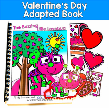 Valentine's Day Adapted Book | Prepositions WH Questions | SLP SPED Autism