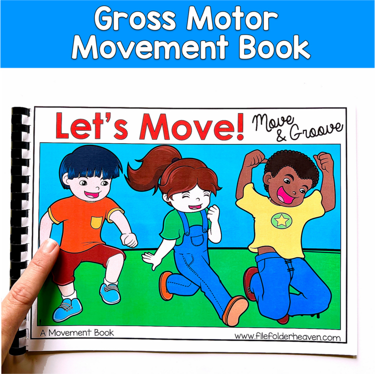 Gross Motor Movement Book & Flip Book | Brain Breaks Imitation | SPED Autism OT