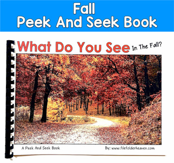 Fall Adapted Book | Inferencing & Core Words | Real Photos SLP SPED Autism