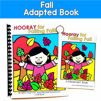 Fall Adapted Book & Movement | Vocabulary WH Questions Gross Motor | SLP SPED