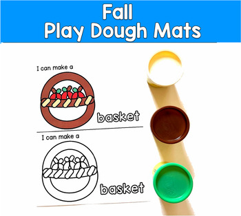 Fall Play Dough Mats | Fine Motor Centers | PreK OT SPED Autism Morning Tubs