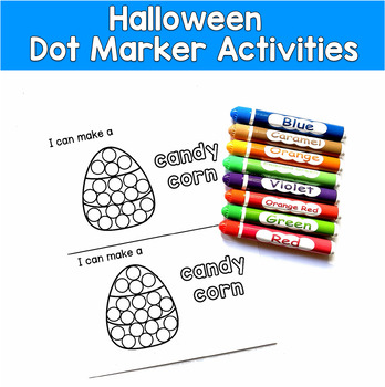 Halloween Dot Marker Activities | Fine Motor Do-A-Dot | PreK OT SPED Autism
