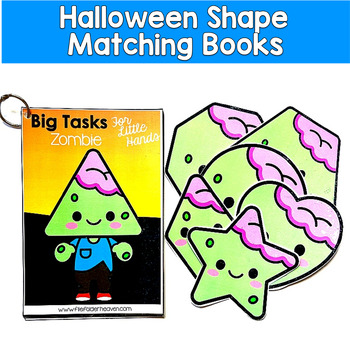 Halloween Shape Matching Books | Shapes to Silhouette | SLP SPED Autism PreK
