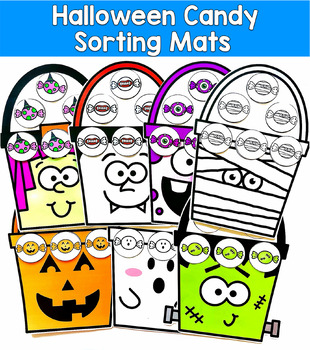 Halloween Candy Sorting Mats | Visual Discrimination Matching | SLP SPED Autism