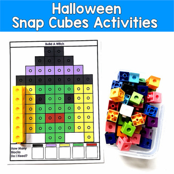 Halloween Snap Cubes Activities | Fine Motor Counting Math | PreK SPED Autism OT