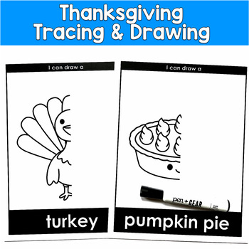 Thanksgiving Fine Motor Drawing Activities | Pre-Writing | PreK OT SPED Autism