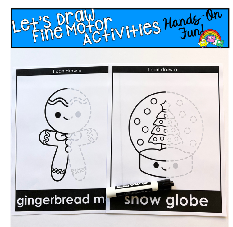 Let's Draw Christmas Fine Motor Activities