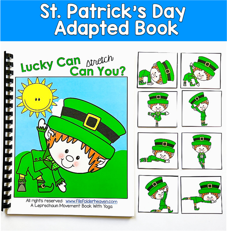 St Patricks Day Movement Adapted Book | Brain Breaks Gross Motor | SPED Autism