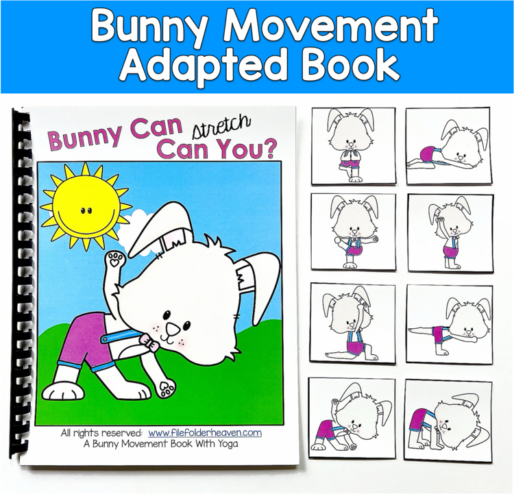 Bunny Movement Adapted Book | Brain Breaks Gross Motor | SPED Autism OT PreK