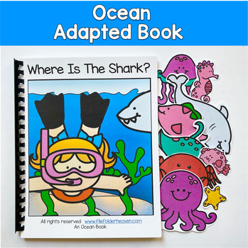 Ocean Adapted Book | Where Is the Shark? | Prepositions & WH Questions