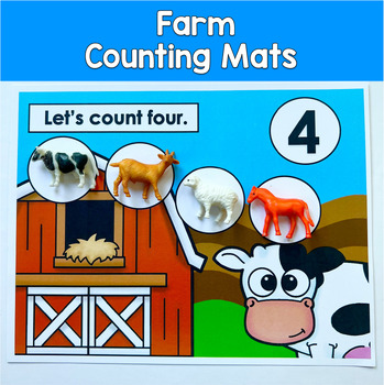 Farm Counting Mats 1–10 | Math Centers | Farm Counting Activity