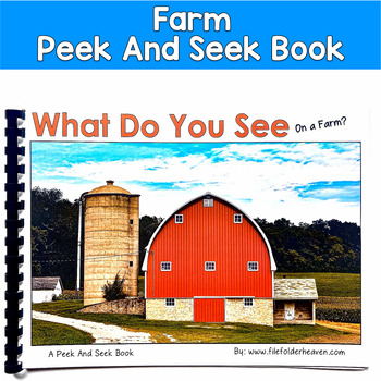 Making Inferences Adapted Book | Farm Vocabulary | Peek and Seek