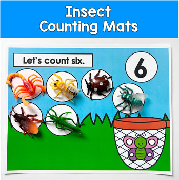 Insect Counting Mats 1–10 | Bugs Math Centers | Spring Counting Activity