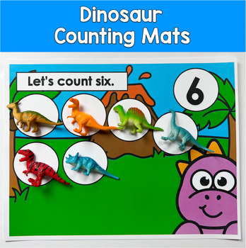 Dinosaur Counting Mats 1–10 | Math Centers | Counting Activity