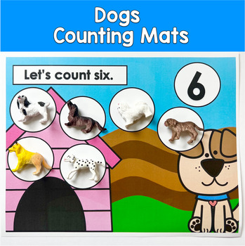 Dogs Counting Mats 1–10 | Pets Math Centers | Counting Activity