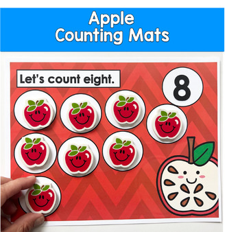 Apple Counting Mats 1–10 | Math Centers | Apple Counting Activity