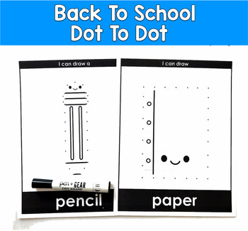 Back to School Dot to Dot Fine Motor | Pencil Grip Pre-Writing | OT SPED Autism