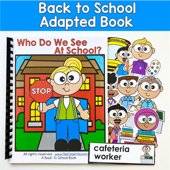 Back to School Adapted Book | Who Questions | Who Do We See at School