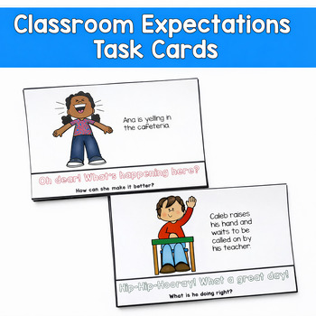 Classroom Expectations Discussion Cards | SEL & Behavior Review
