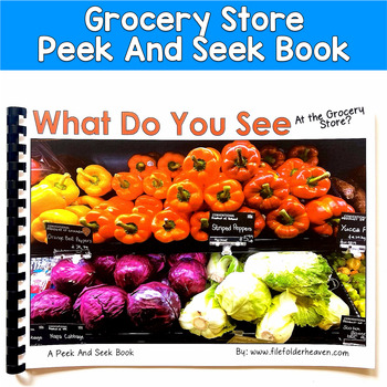 Grocery Store Adapted Book | Inferencing Core Words Life Skills | SLP SPED