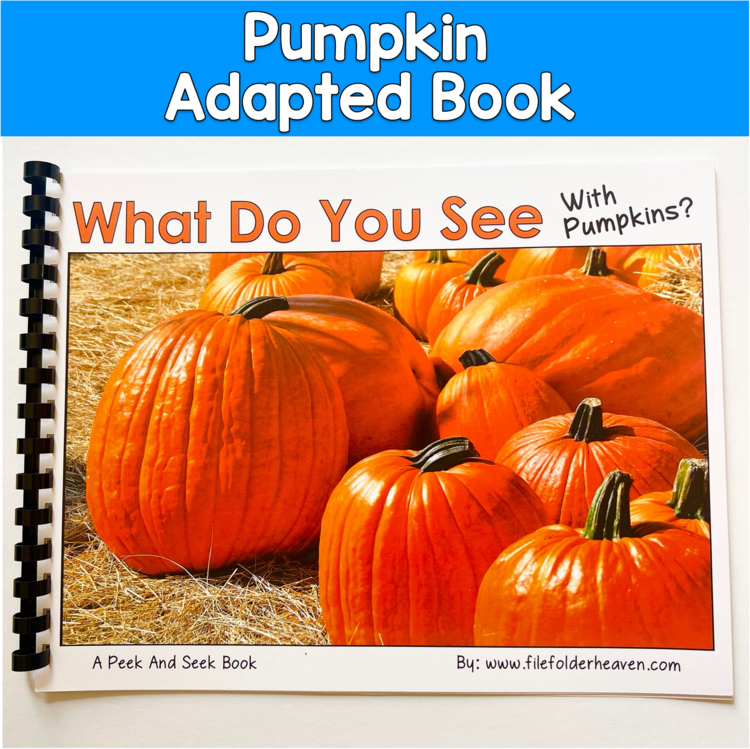 Pumpkin Peek And Seek Book For Language Skills And Making Inferences