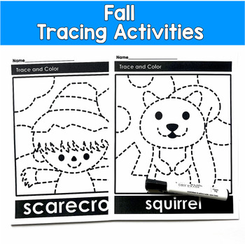Fall Tracing Activities Fine Motor | Pre-Writing Pencil Control | OT SPED Autism
