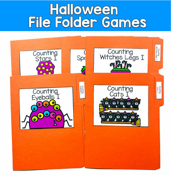 Halloween File Folder Games Counting | Number Recognition Math | SPED Autism K