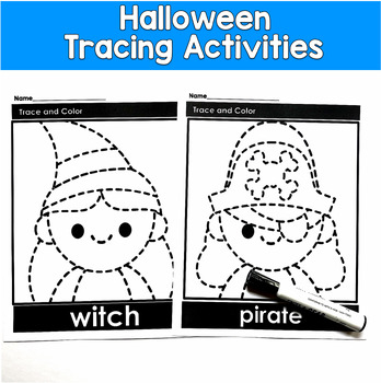 Halloween Tracing Activities | Fine Motor Worksheets | Special Education OT