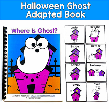 Halloween Ghost Adapted Book | Prepositions Positional Words | SLP SPED Autism