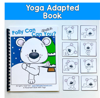 Polar Bear Yoga Adapted Book | Winter Movement | Gross Motor Special Ed