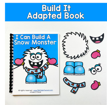 Build It Adapted Book For Following Directions:  I Can Build A Snow Monster