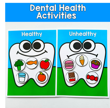 Dental Health Sorting Activity | Healthy or Unhealthy Foods for Teeth