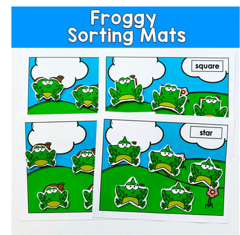 Froggy Shapes Sorting Mats