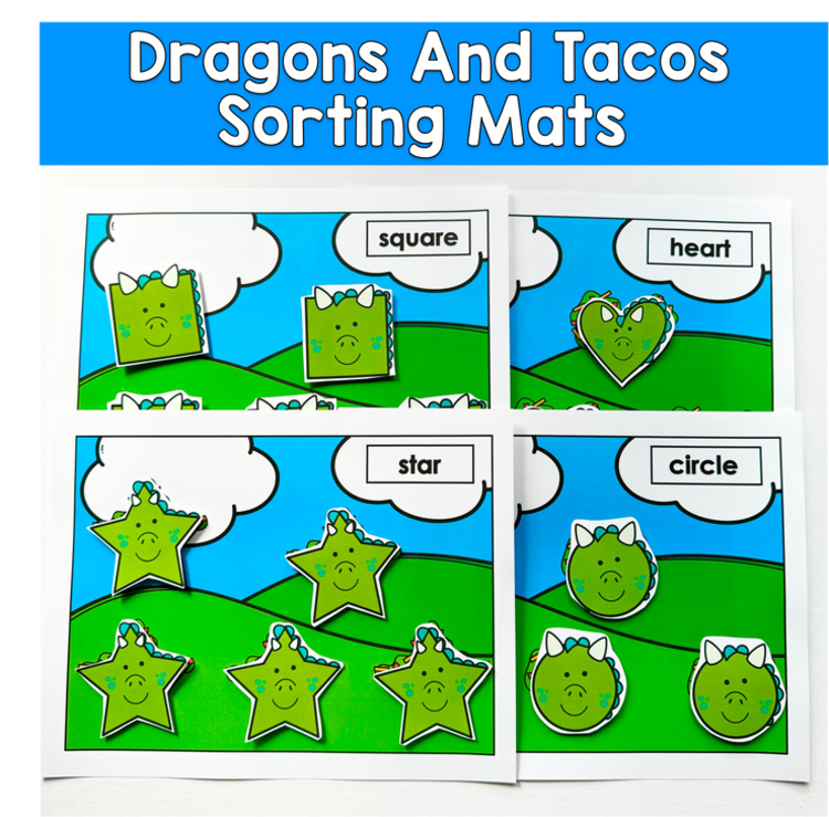 Dragons Love Tacos Sorting Activity | Read Aloud Companion | Special Education