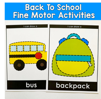 Back To School Tracing Activities For Early Learners In Centers and Morning Tubs