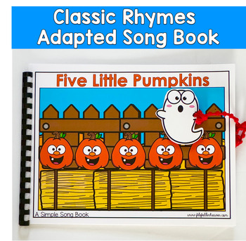 Five Little Pumpkins Adapted Song Book For Circle Time In Special Education