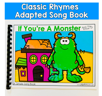 If You're A Monster And You Know It Adapted Song Book For Circle Time