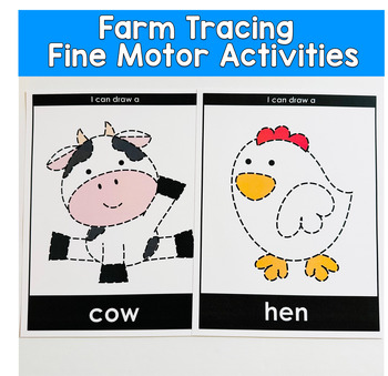 Farm Tracing Activities Fine Motor Activities For Centers And Morning Tubs