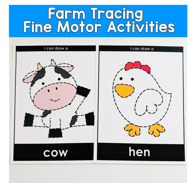 Farm Tracing Activities Fine Motor Activities For Centers And Morning Tubs