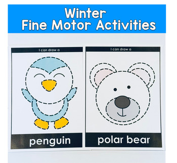 Winter Tracing Activities, Winter Activities For Fine Motor Centers