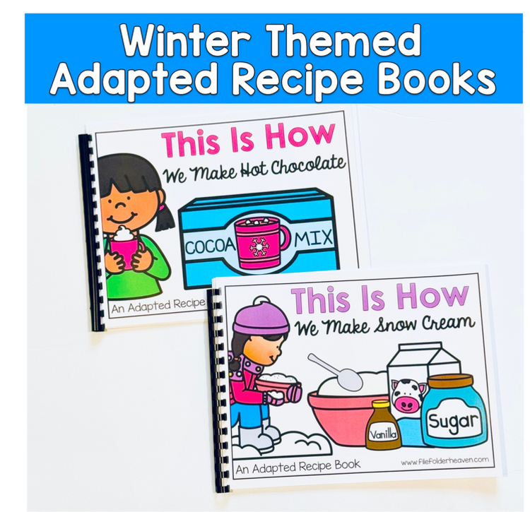 Visual Recipes Adapted Books Mini-Bundle: Winter Theme