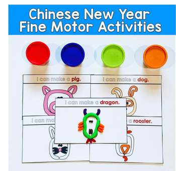 Chinese New Year Play Dough Mats, Fine Motor Activities For Preschool