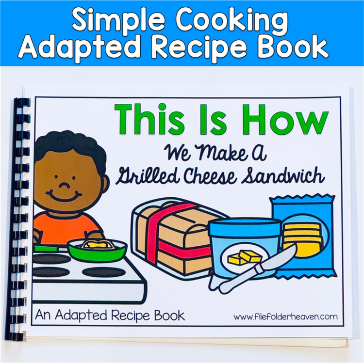 Visual Recipe Adapted Book For Special Education: Grilled Cheese Sandwich