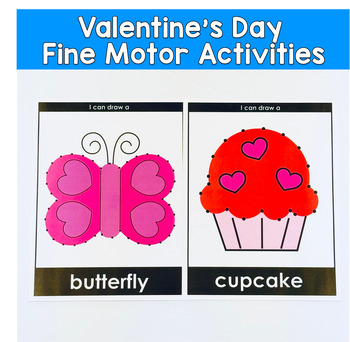 Valentine's Day Dot To Dot Activities, Valentine's Day Fine Motor Activities