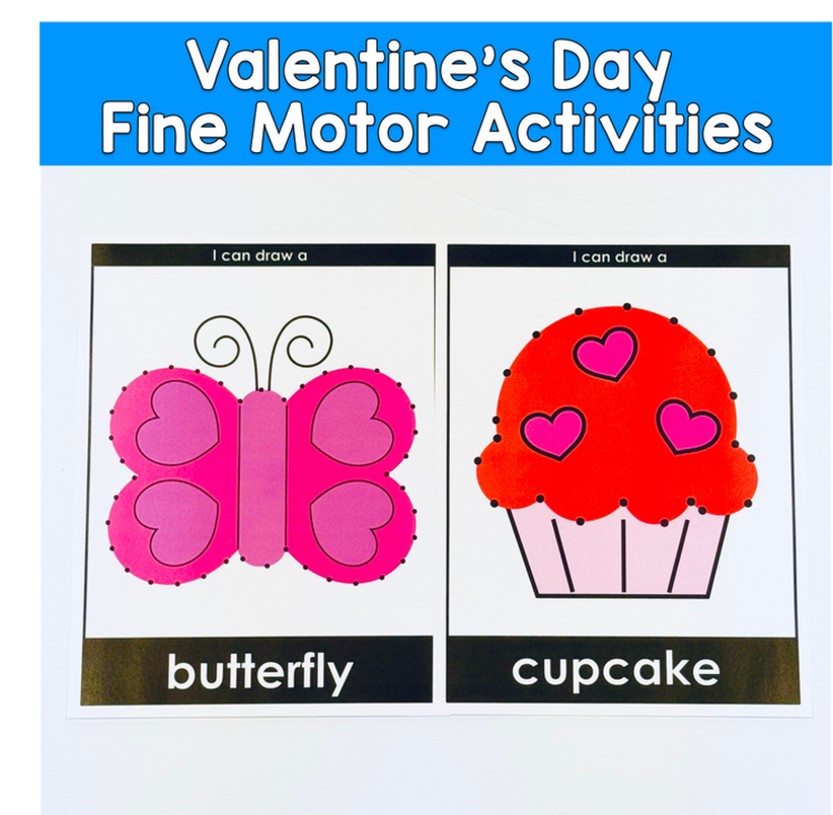 Valentine's Day Dot To Dot Activities, Valentine's Day Fine Motor Activities