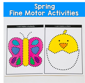 Spring Push Pin Activities, Push Pin Art For Fine Motor Centers