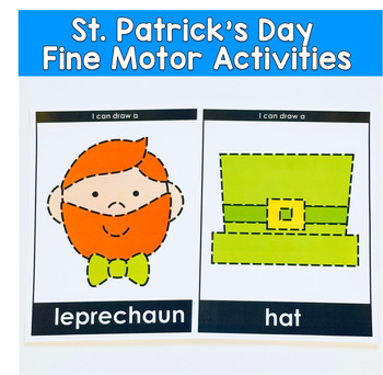 St. Patrick's Day Tracing Activities: March Fine Motor Activities