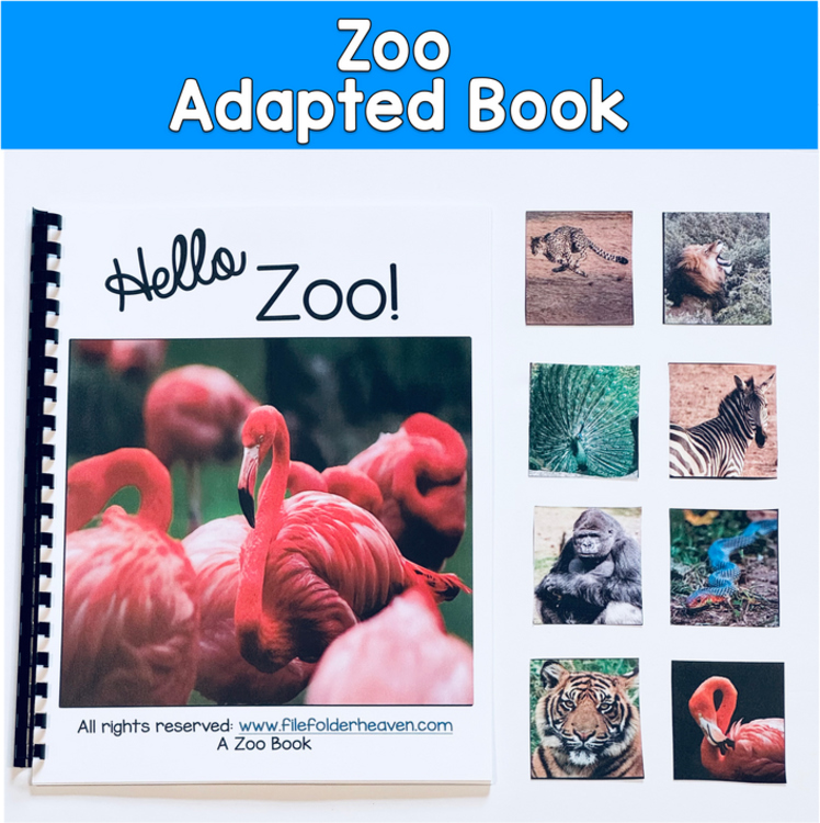 Zoo Adapted Book with Real Photos | Core Word HELLO | Hello Zoo