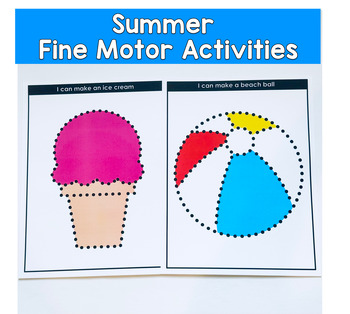 Summer Push Pin Activities, Push Pin Art For Fine Motor Centers