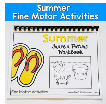 Summer Tracing Workbook, Summer Fine Motor Activities